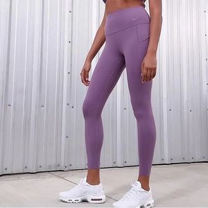 NWT Nike Universa Women's Medium-Support High-Waisted 7/8 Leggings Pockets Large